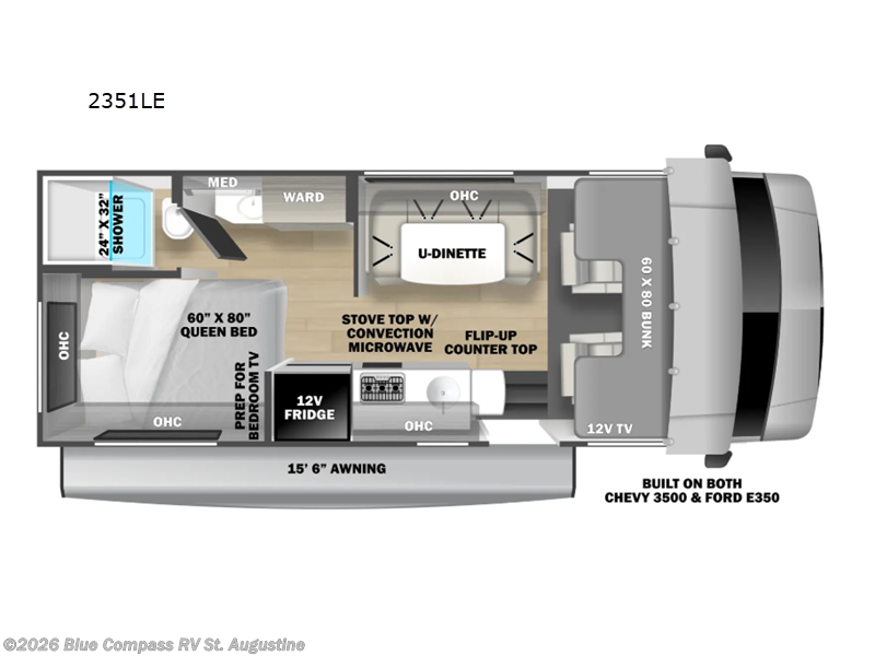 2026 Forest River Forester LE 2351LE Chevy - New Class C For Sale by Blue Compass RV St. Augustine in St. Augustine, Florida