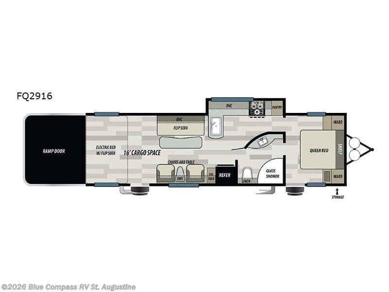 2020 Forest River Stealth RQ2916 - Used Toy Hauler For Sale by Blue Compass RV St. Augustine in St. Augustine, Florida features Slideout