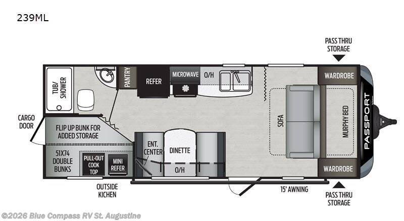 2020 Keystone Passport 239ML - Used Travel Trailer For Sale by Blue Compass RV St. Augustine in St. Augustine, Florida