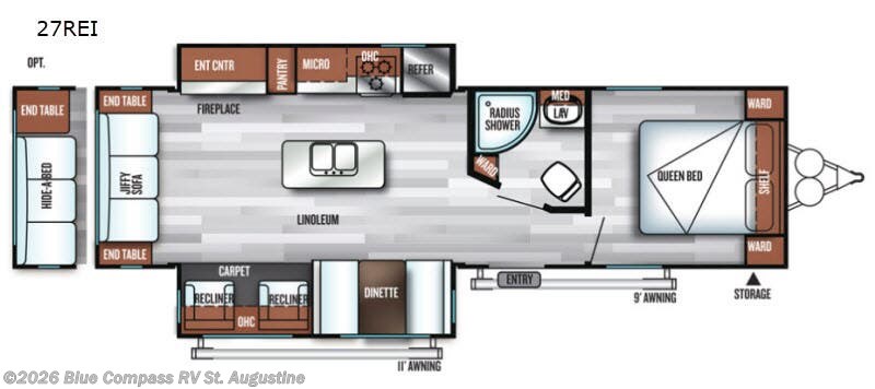 2018 Forest River Salem 27REI - Used Travel Trailer For Sale by Blue Compass RV St. Augustine in St. Augustine, Florida features Slideout
