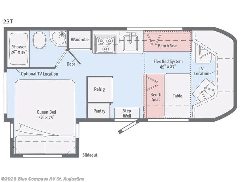 2017 Winnebago Fuse 23T - Used Class C For Sale by Blue Compass RV St. Augustine in St. Augustine, Florida features Slideout
