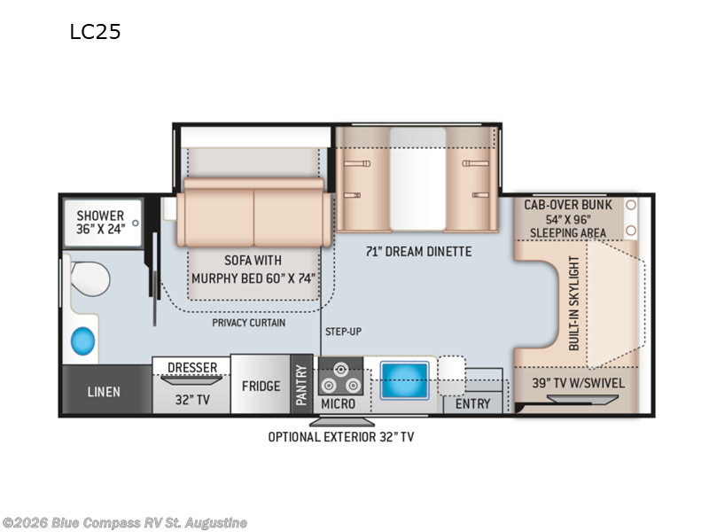 2022 Thor Motor Coach Quantum LC LC25 - Used Class C For Sale by Blue Compass RV St. Augustine in St. Augustine, Florida features Slideout