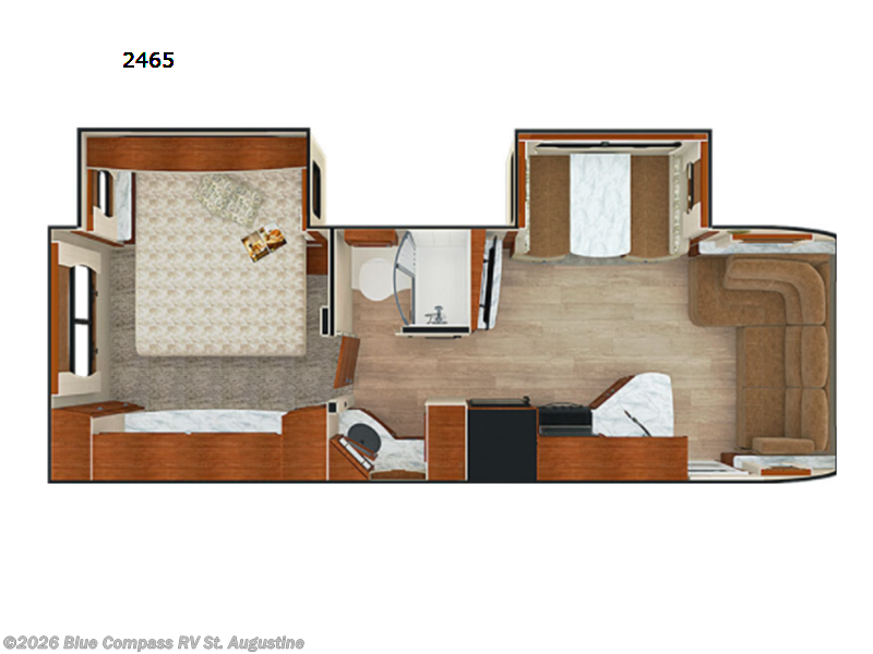 2021 Lance Lance Travel Trailers 2465 - Used Travel Trailer For Sale by Blue Compass RV St. Augustine in St. Augustine, Florida features Slideout