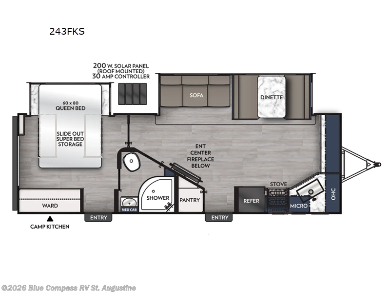 2024 Coachmen Apex 243FKS - Used Travel Trailer For Sale by Blue Compass RV St. Augustine in St. Augustine, Florida features Slideout
