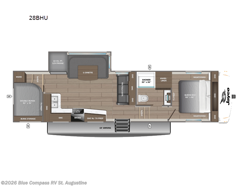 2027 Jayco Eagle SLE 28BHU - New Fifth Wheel For Sale by Blue Compass RV St. Augustine in St. Augustine, Florida features Slideout