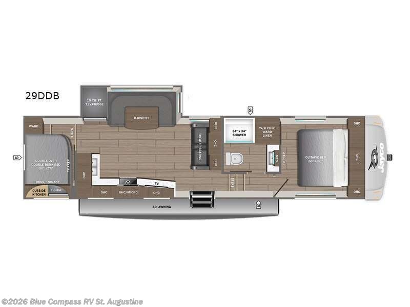 2027 Jayco Eagle 29DDB - New Fifth Wheel For Sale by Blue Compass RV St. Augustine in St. Augustine, Florida features Slideout
