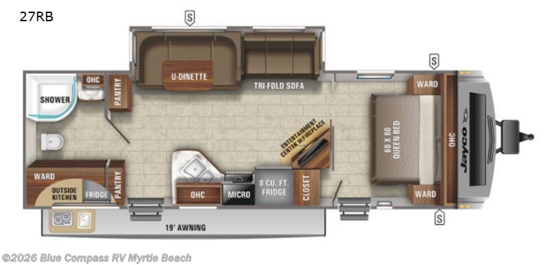 2021 Jayco White Hawk 27RB - Used Travel Trailer For Sale by Blue Compass RV Myrtle Beach in Myrtle Beach, South Carolina features Slideout
