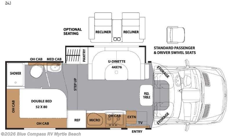 2016 Coachmen Prism 24J - Used Class C For Sale by Blue Compass RV Myrtle Beach in Myrtle Beach, South Carolina features Slideout
