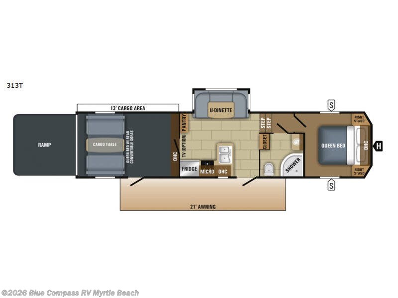2018 Jayco Talon 313T - Used Toy Hauler For Sale by Blue Compass RV Myrtle Beach in Myrtle Beach, South Carolina features Slideout
