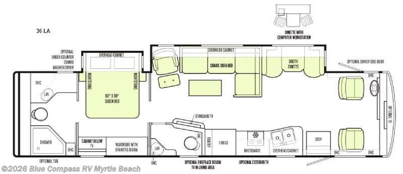 2015 Tiffin Allegro 36 LA - Used Class A For Sale by Blue Compass RV Myrtle Beach in Myrtle Beach, South Carolina features Slideout
