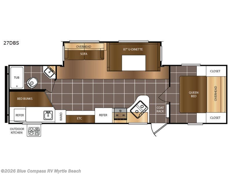 2017 Forest River Avenger 270DBS - Used Travel Trailer For Sale by Blue Compass RV Myrtle Beach in Myrtle Beach, South Carolina features Slideout