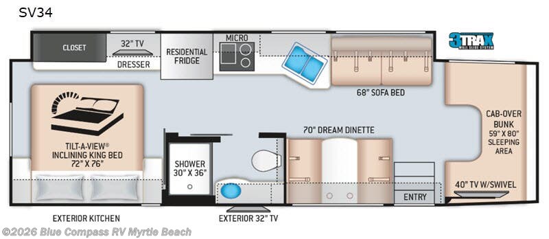 2020 Thor Motor Coach Omni Bb35 - Used Class C For Sale by Blue Compass RV Myrtle Beach in Myrtle Beach, South Carolina features Slideout