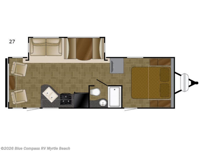 2017 Heartland Mallard 27 - Used Travel Trailer For Sale by Blue Compass RV Myrtle Beach in Myrtle Beach, South Carolina features Slideout