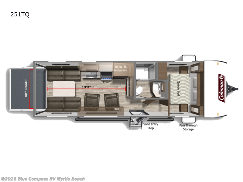 2021 Keystone Coleman Lantern 251TQ - Used Travel Trailer For Sale by Blue Compass RV Myrtle Beach in Myrtle Beach, South Carolina
