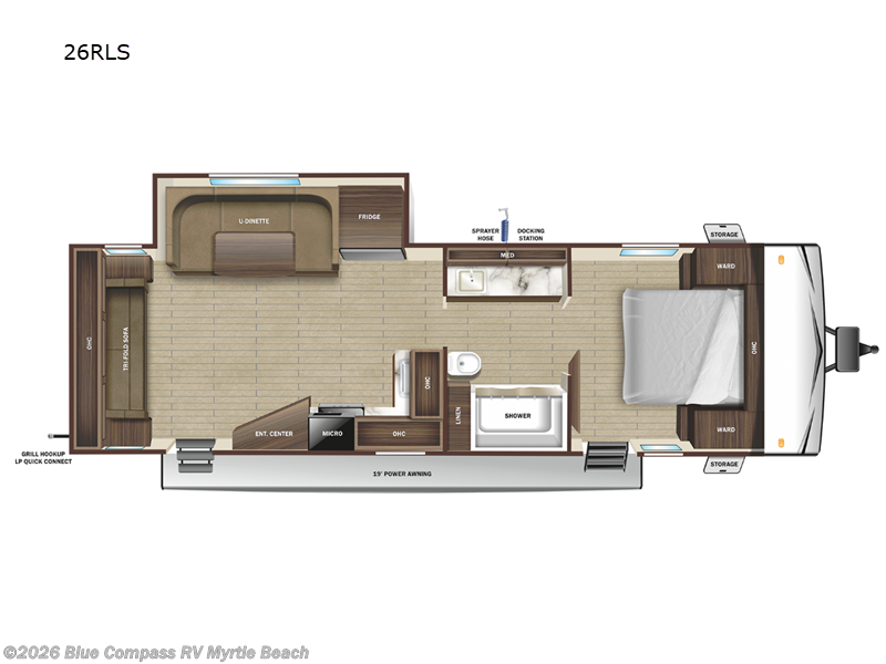 2026 Highland Ridge Open Range Conventional 26RLS - Used Travel Trailer For Sale by Blue Compass RV Myrtle Beach in Myrtle Beach, South Carolina features Slideout