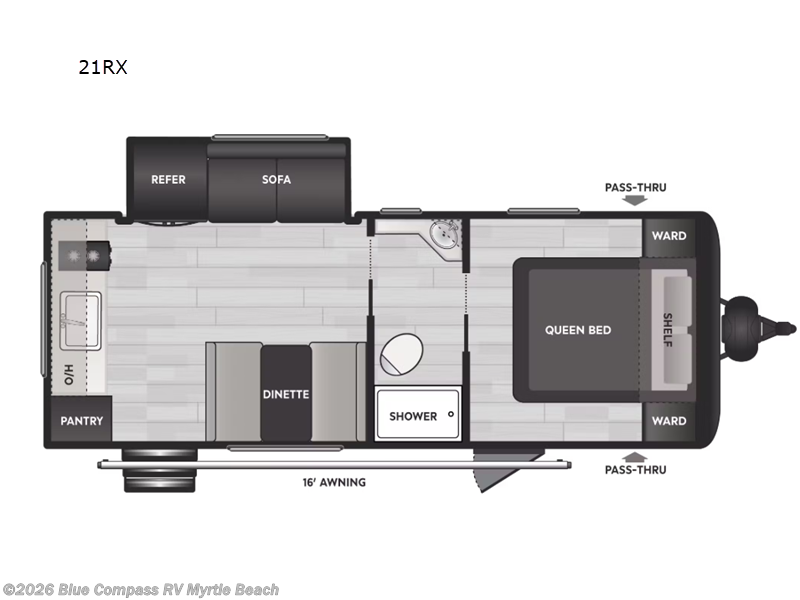 2025 Keystone Coleman Light 21RX - Used Travel Trailer For Sale by Blue Compass RV Myrtle Beach in Myrtle Beach, South Carolina features Slideout