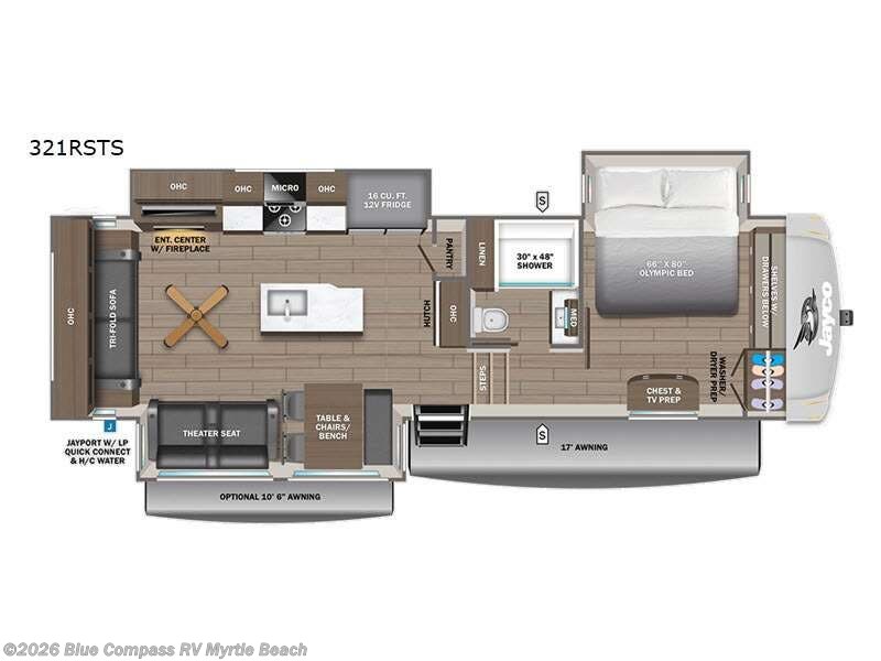 2027 Jayco Eagle 321RSTS - New Fifth Wheel For Sale by Blue Compass RV Myrtle Beach in Myrtle Beach, South Carolina features Slideout