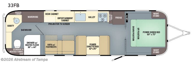 2018 Airstream Classic 33FBQ - Used Travel Trailer For Sale by Airstream of Tampa in Dover, Florida