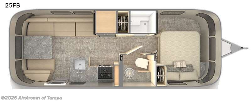 2021 Airstream Flying Cloud 25FBQ - Used Travel Trailer For Sale by Airstream of Tampa in Dover, Florida