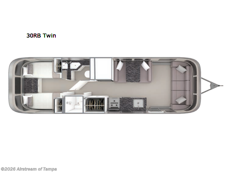 2026 Airstream Classic 30RB Twin - New Travel Trailer For Sale by Airstream of Tampa in Dover, Florida