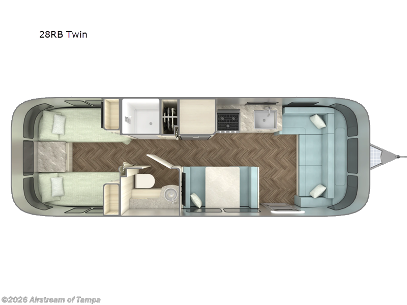 2026 Airstream International 28RB Twin - New Travel Trailer For Sale by Airstream of Tampa in Dover, Florida