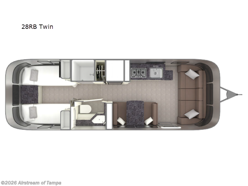 2026 Airstream Classic 28RB Twin - New Travel Trailer For Sale by Airstream of Tampa in Dover, Florida