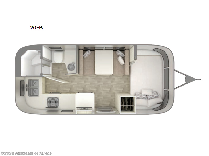 2026 Airstream Bambi 20FB - New Travel Trailer For Sale by Airstream of Tampa in Dover, Florida