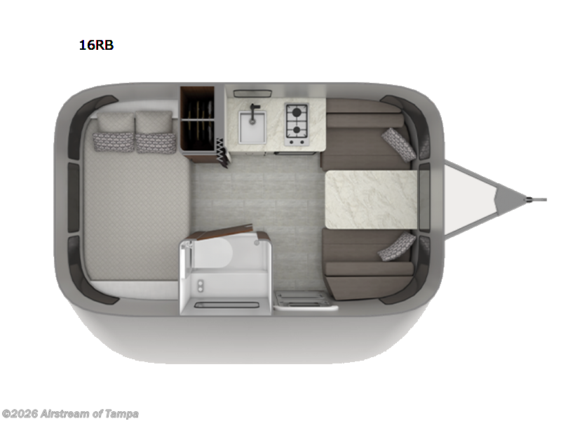 2026 Airstream Caravel 16RB - New Travel Trailer For Sale by Airstream of Tampa in Dover, Florida