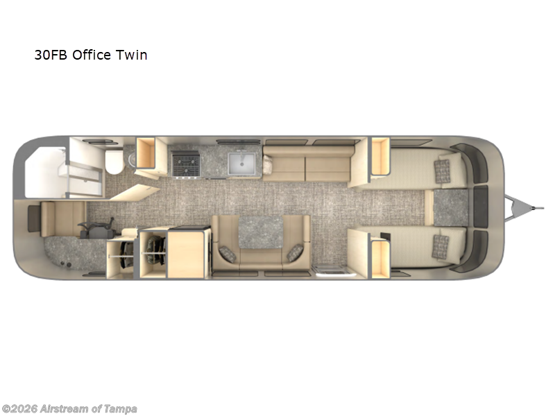 2027 Airstream Flying Cloud 30FB Office Twin - New Travel Trailer For Sale by Airstream of Tampa in Dover, Florida