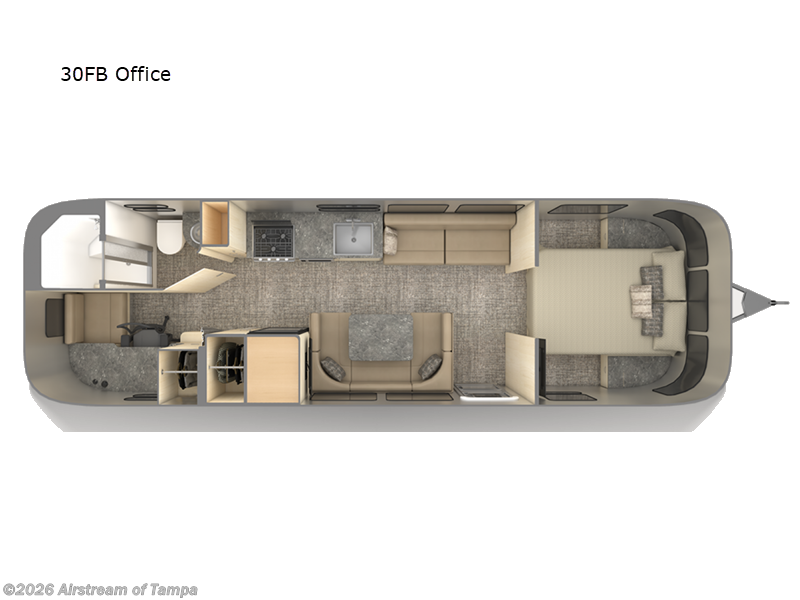 2026 Airstream Flying Cloud 30FB Office - New Travel Trailer For Sale by Airstream of Tampa in Dover, Florida