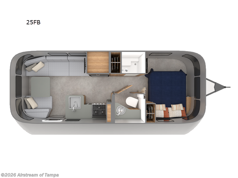 2026 Airstream Trade Wind 25FBQ - New Travel Trailer For Sale by Airstream of Tampa in Dover, Florida