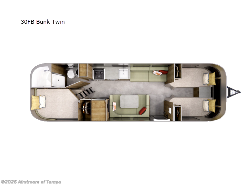 2027 Airstream Flying Cloud 30FB Bunk Twin - New Travel Trailer For Sale by Airstream of Tampa in Dover, Florida
