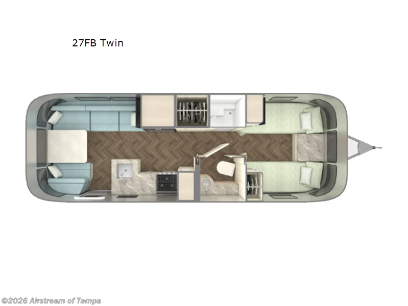 2027 Airstream International 27FB Twin - New Travel Trailer For Sale by Airstream of Tampa in Dover, Florida