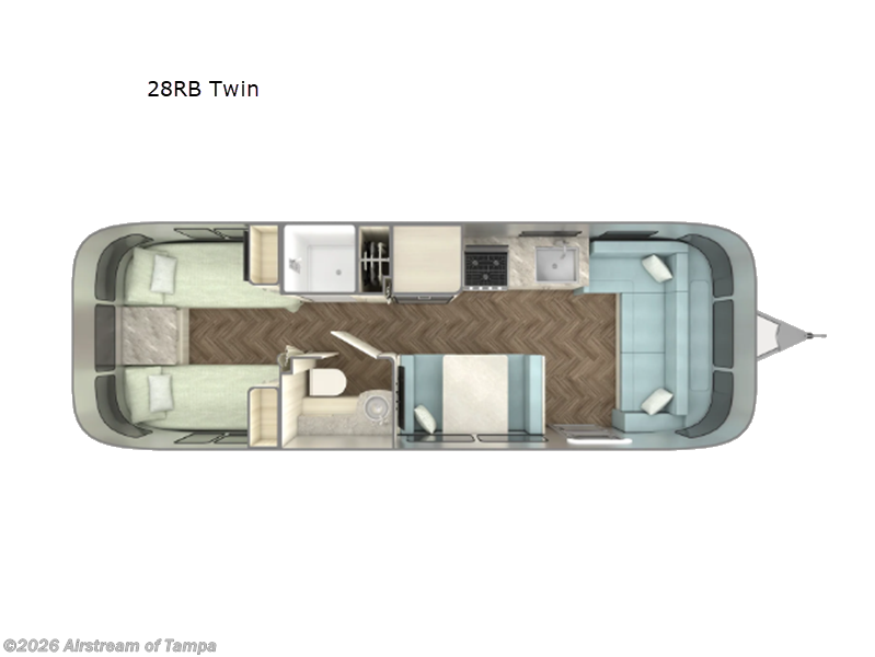 2027 Airstream International 28RB Twin - New Travel Trailer For Sale by Airstream of Tampa in Dover, Florida