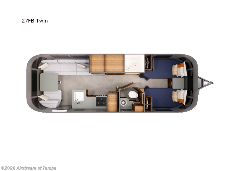 2027 Airstream Trade Wind 27FB Twin - New Travel Trailer For Sale by Airstream of Tampa in Dover, Florida