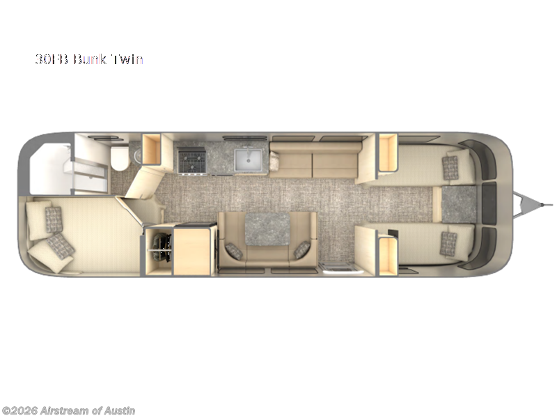 2026 Airstream Flying Cloud 30FB Bunk Twin - New Travel Trailer For Sale by Airstream of Austin in Buda, Texas