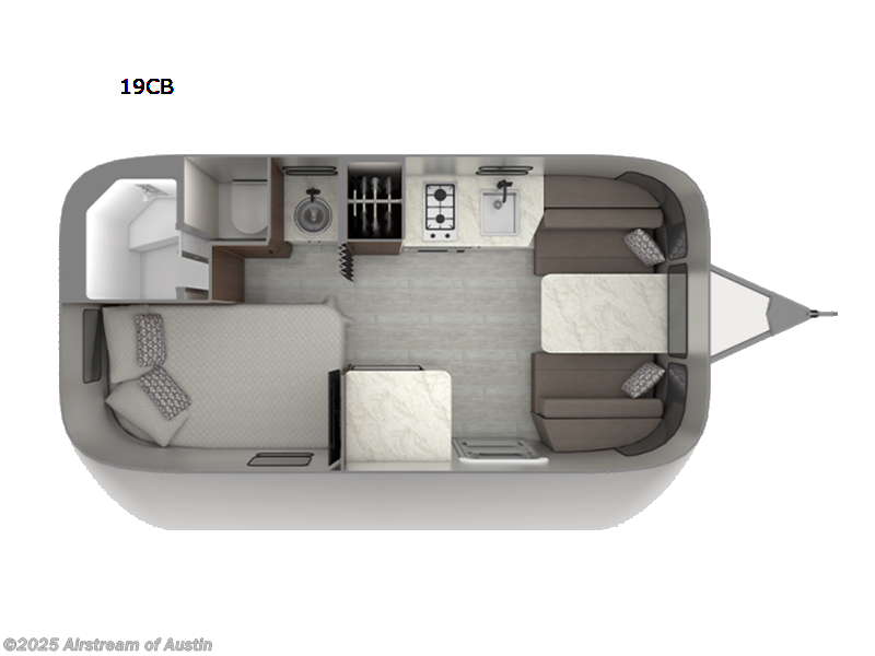 2023 Airstream Caravel 19cb - Used Travel Trailer For Sale by Airstream of Austin in Buda, Texas