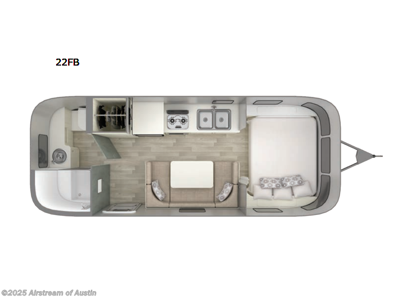 2022 Airstream Bambi 22FB - Used Travel Trailer For Sale by Airstream of Austin in Buda, Texas