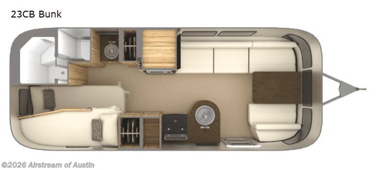 2019 Airstream Flying Cloud 23CB Bunk - Used Travel Trailer For Sale by Airstream of Austin in Buda, Texas