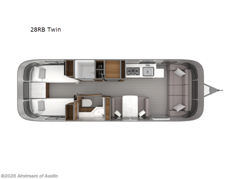 2026 Airstream Classic 28RB Twin - New Travel Trailer For Sale by Airstream of Austin in Buda, Texas