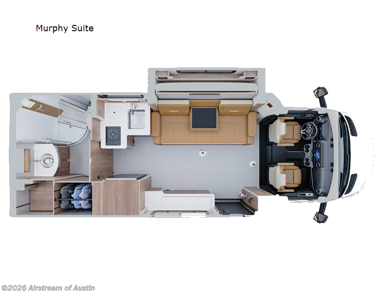 2026 Airstream Atlas 25MS Murphy Suite - New Class B For Sale by Airstream of Austin in Buda, Texas features Slideout