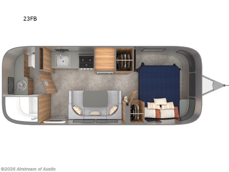 2026 Airstream Trade Wind 23FB - New Travel Trailer For Sale by Airstream of Austin in Buda, Texas