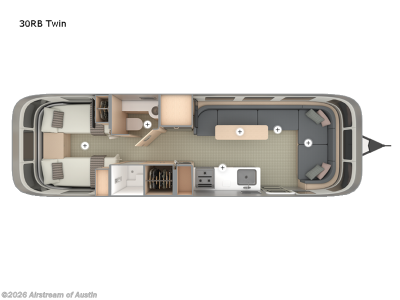 2026 Airstream Globetrotter 30RB Twin - New Travel Trailer For Sale by Airstream of Austin in Buda, Texas
