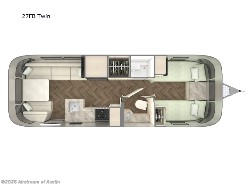 2027 Airstream International 27FB Twin - New Travel Trailer For Sale by Airstream of Austin in Buda, Texas