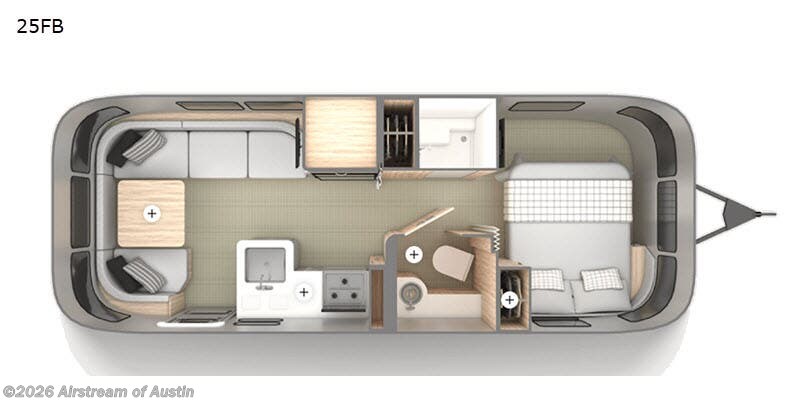 2019 Airstream Globetrotter 25FB - Used Travel Trailer For Sale by Airstream of Austin in Buda, Texas