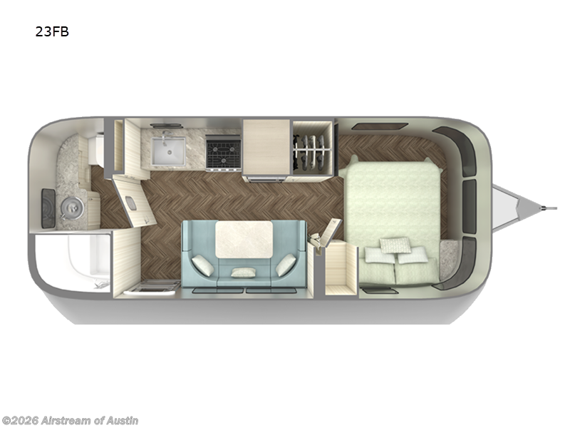 2024 Airstream International 23FB - Used Travel Trailer For Sale by Airstream of Austin in Buda, Texas