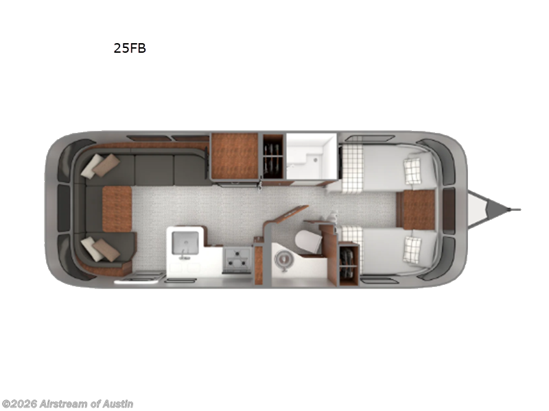 2027 Airstream Globetrotter 25FB - New Travel Trailer For Sale by Airstream of Austin in Buda, Texas