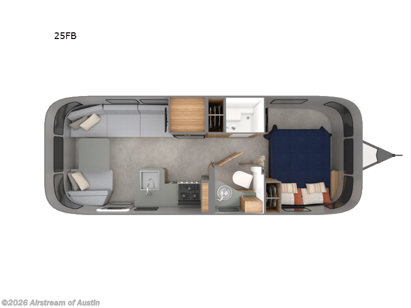 2027 Airstream Trade Wind 25FB - New Travel Trailer For Sale by Airstream of Austin in Buda, Texas