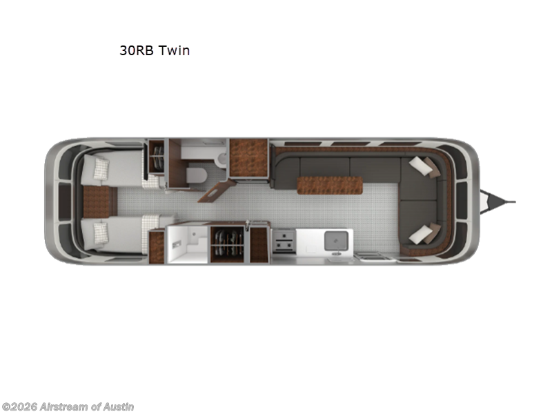 2027 Airstream Globetrotter 30RB Twin - New Travel Trailer For Sale by Airstream of Austin in Buda, Texas