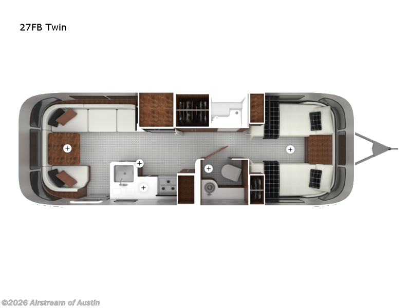 2026 Airstream Globetrotter 27FB Twin - New Travel Trailer For Sale by Airstream of Austin in Buda, Texas